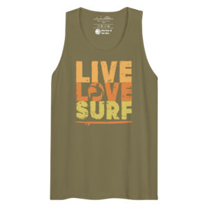 Live, Love, Surf Premium Tank Top