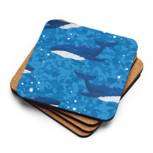 Humpbacks Cork Coaster